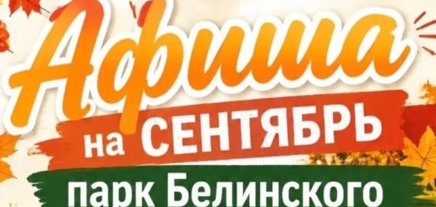 Афиша пензенского парка Белинского